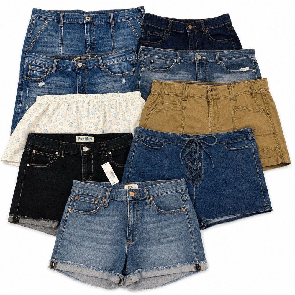 Womens Shorts Lot Of 9 J Crew Mudd GAP Levis Old Navy Torrid Resellers Large Sz